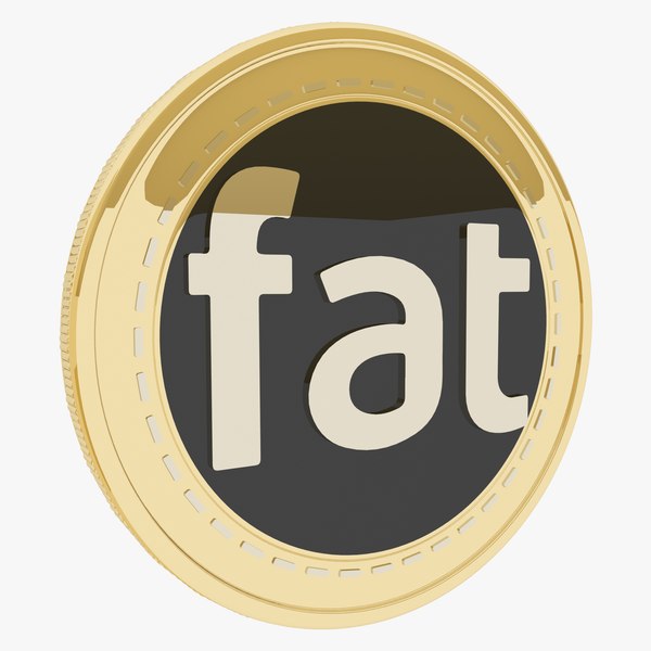 3D Fatcoin Cryptocurrency Gold Coin