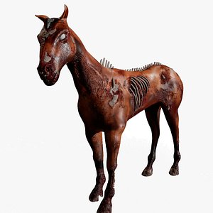 3D Zombie Horse