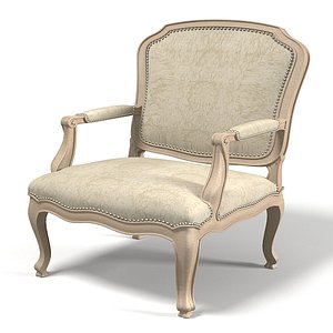 3d model lounge louis chair