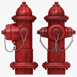 3d model hydrant old