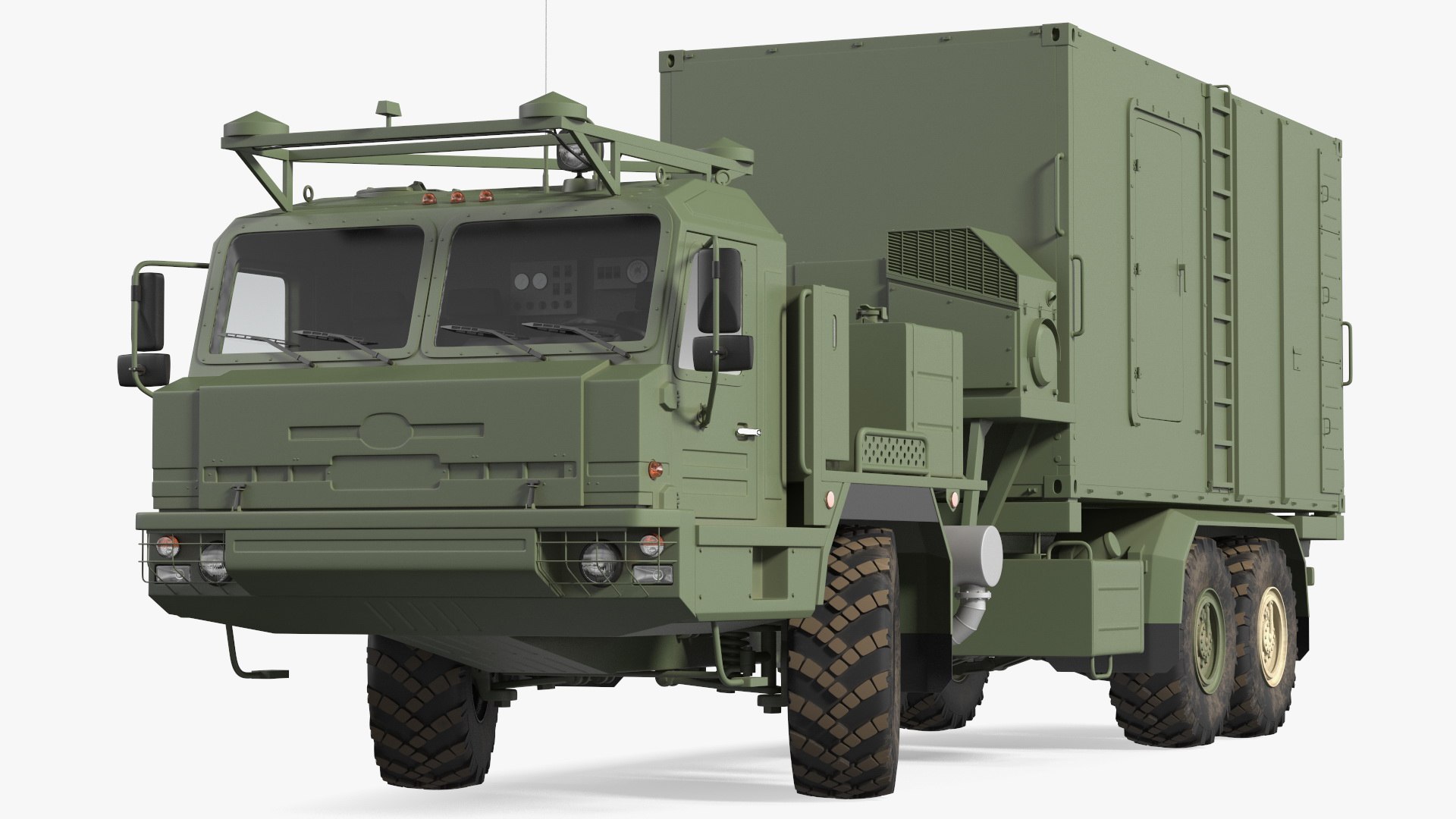 Command Vehicle 50K6 Vityaz Rigged 3D model preview