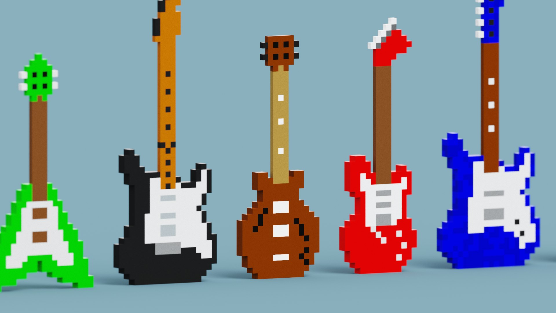 Voxel Guitar Pack model https://p.turbosquid.com/ts-thumb/oI/Qwnpek/RY/snap20230201111740/png/1675240672/1920x1080/fit_q87/f9a5fbd6c418372477dc650d0dd941f6413dab25/snap20230201111740.jpg