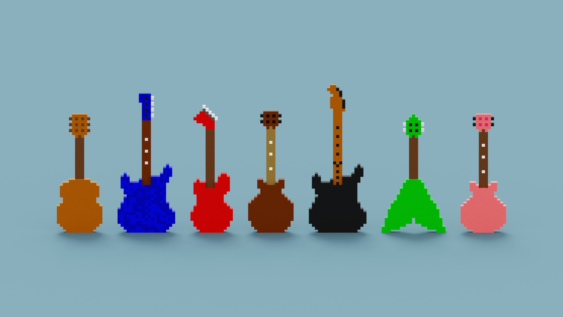 Voxel Guitar Pack model https://p.turbosquid.com/ts-thumb/oI/Qwnpek/mb/spin202302011110290007/png/1675240913/1920x1080/fit_q87/180adb8185de6843ad65c105813127e09626ddbb/spin202302011110290007.jpg