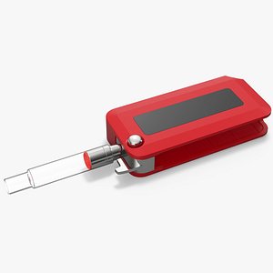 3D model Vape Mod Red Open