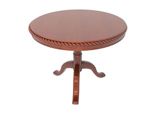 wooden table 3D model