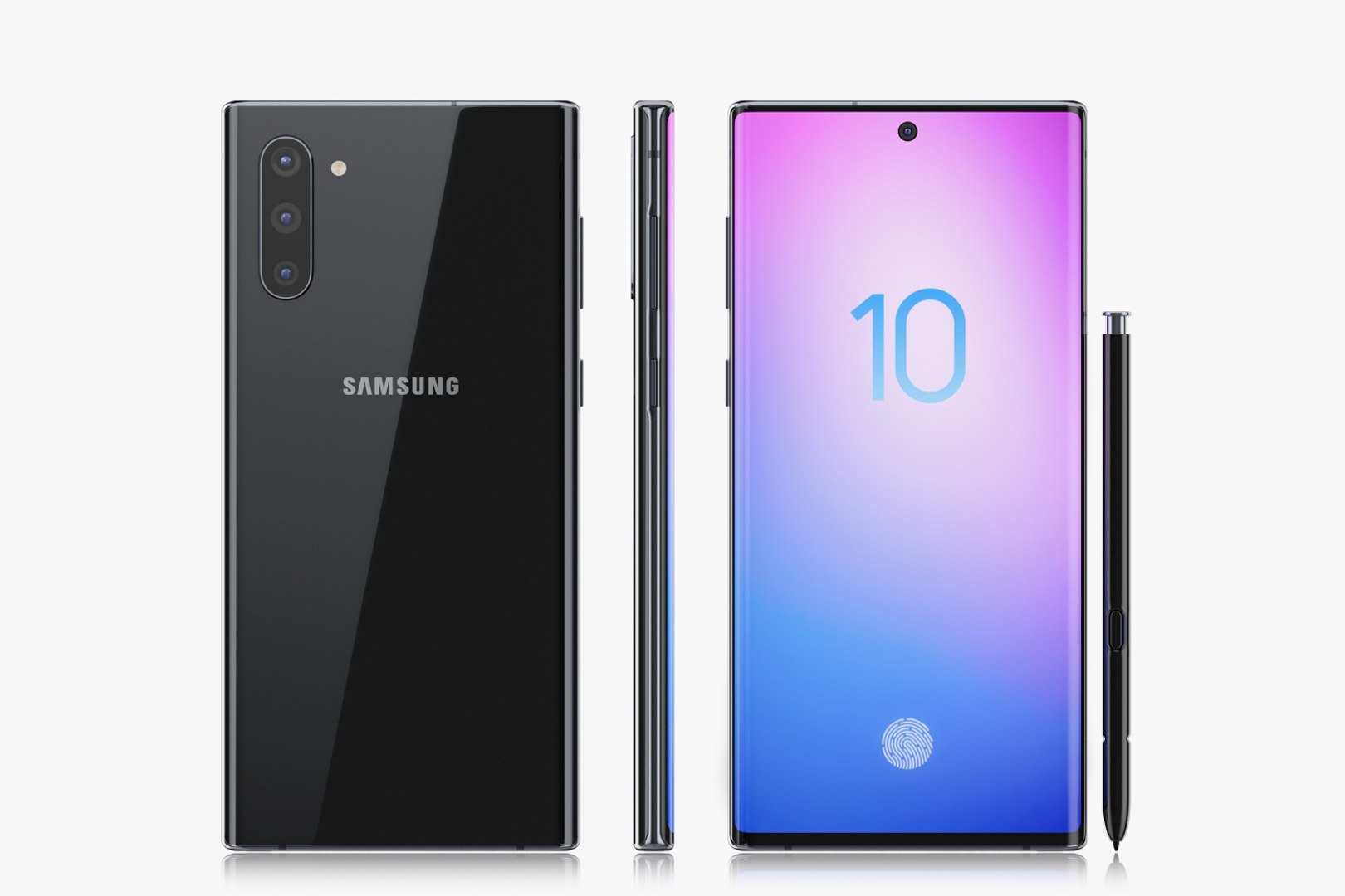 3D samsung galaxy note 10 model - TurboSquid 1429660