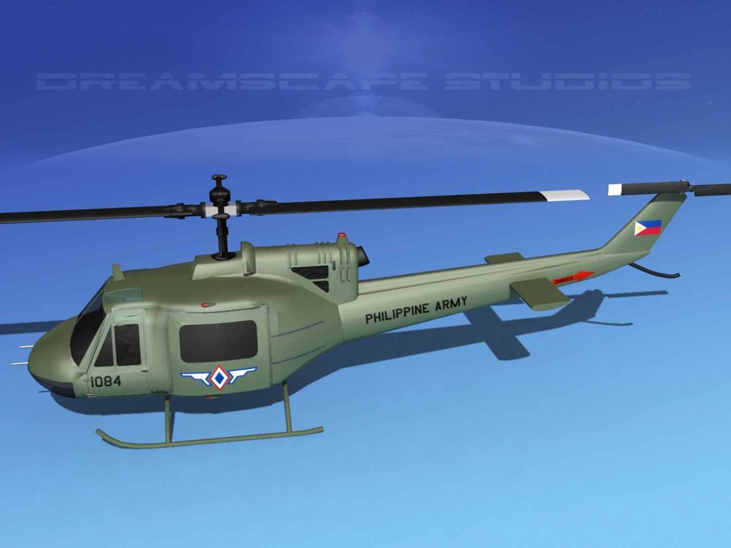 Military Bell Uh-1b Iroquois Model - TurboSquid 1220181