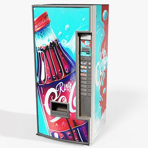 Drinks Vending Machine - PBR Game Ready 3D model