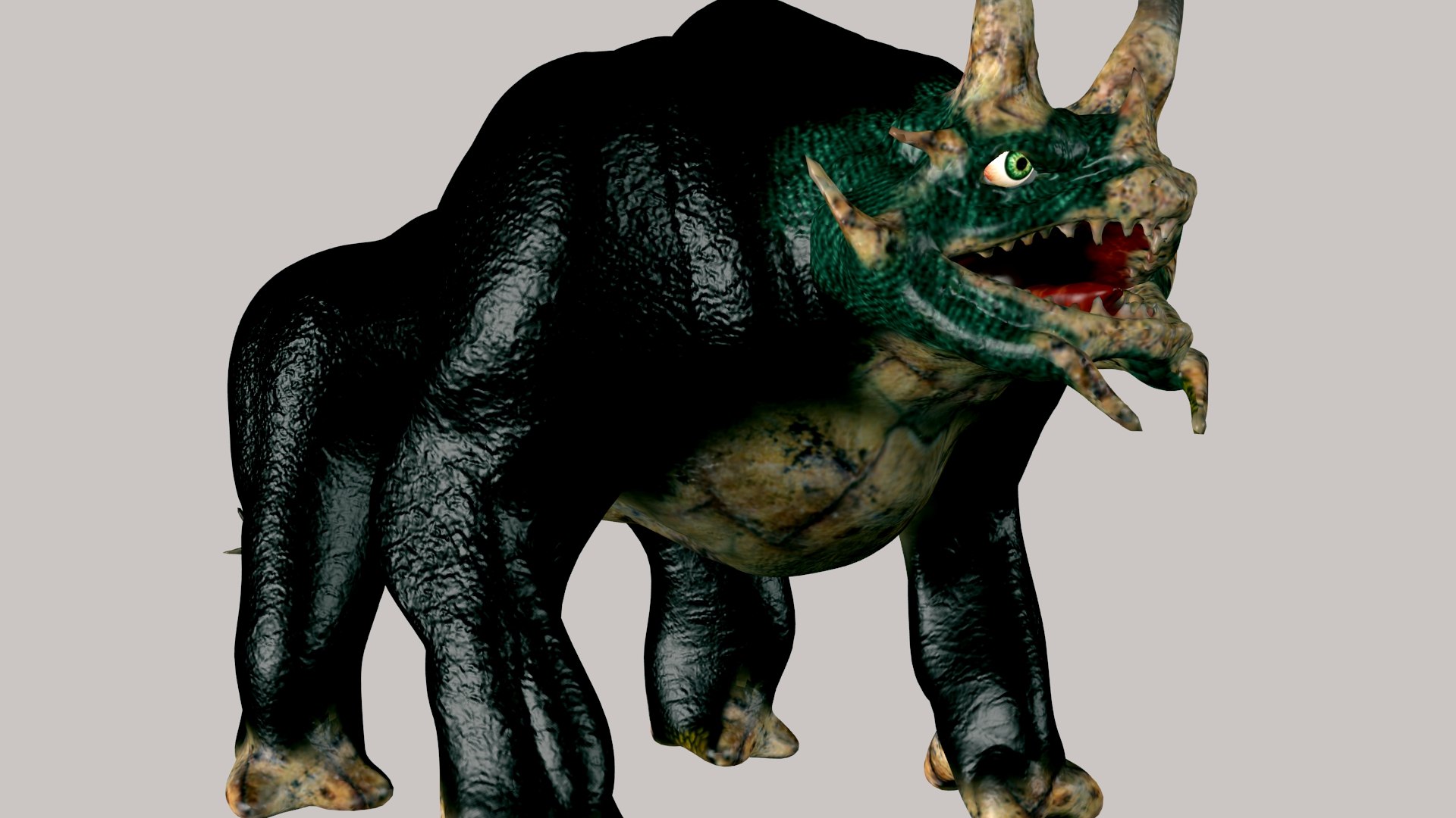 3d Model Horned Monster