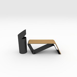 Bench Park 23 3D model