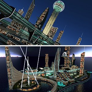 future city 3D model