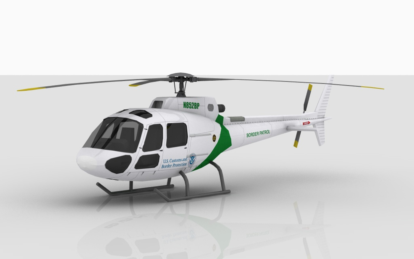 Helicopter Eurocopter As350 3d Max