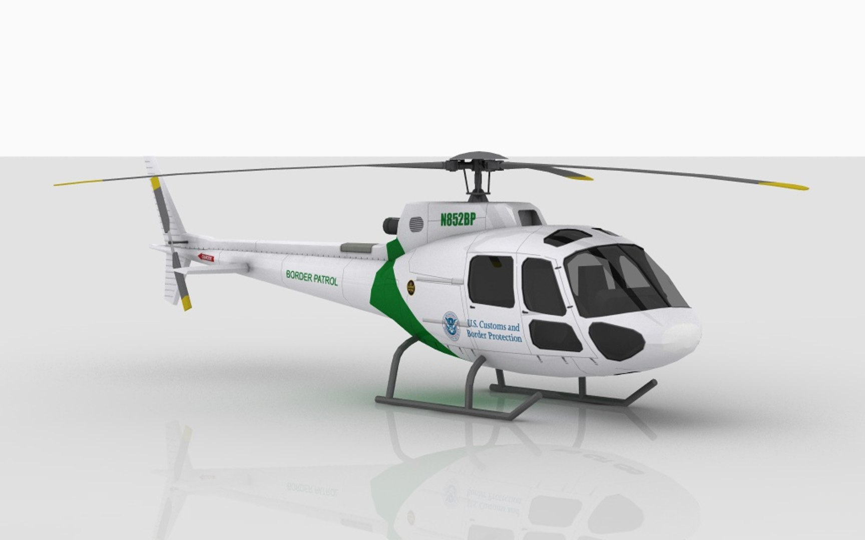 Helicopter Eurocopter As350 3d Max