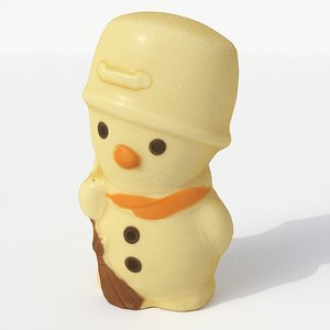 choco snowman snow 3D model