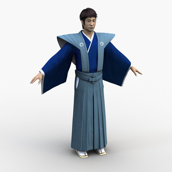 boy japanese summer 3d model