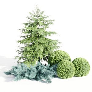 3D model Juniper Garden collection vol 143-Blender-3DModels