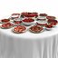 Ensemble de table luxueux à la fraise
