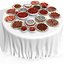 Ensemble de table luxueux à la fraise