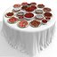 Ensemble de table luxueux à la fraise