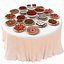 Ensemble de table luxueux à la fraise