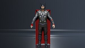 3D Thor Odinson low-poly model