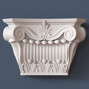 3d pilaster capital model