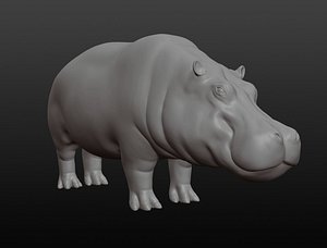 Hippopotamus base mesh