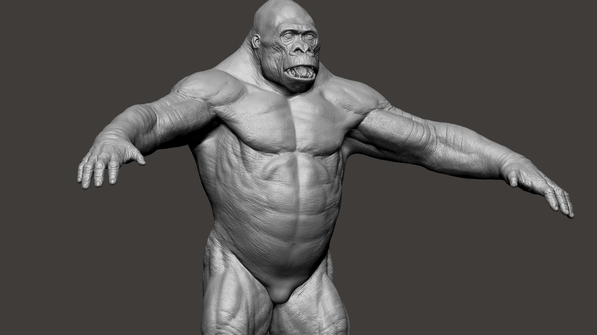 3D Gorilla Ultimate VFX Zbrush Sculpture digitale model https://p.turbosquid.com/ts-thumb/oI/zjPkEW/9w/s25/jpg/1663818545/1920x1080/fit_q87/823402d7453acd6c1c40275040edfc71eefb569f/s25.jpg