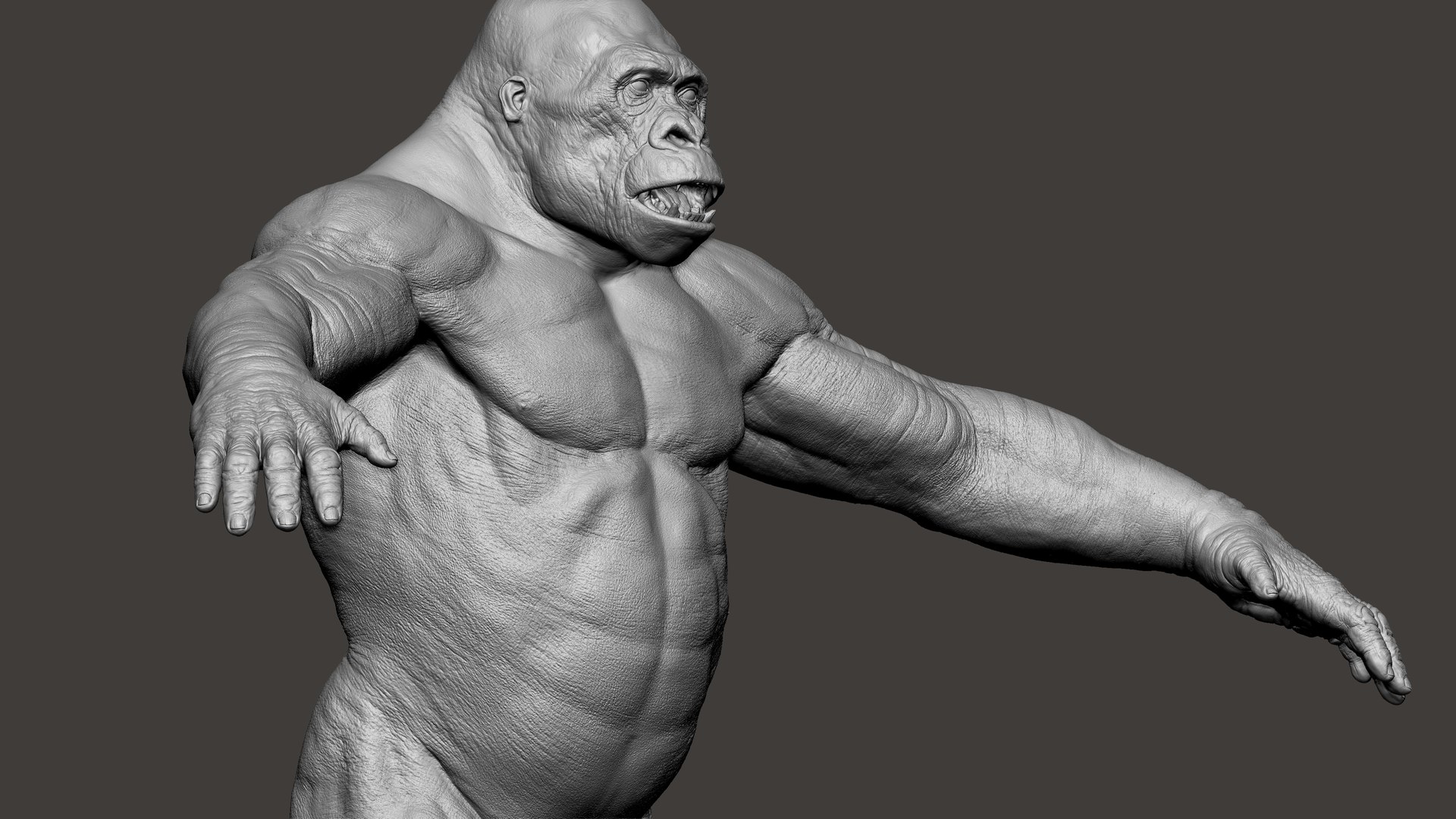 3D Gorilla Ultimate VFX Zbrush Sculpture digitale model https://p.turbosquid.com/ts-thumb/oI/zjPkEW/CJ/64/jpg/1636555454/1920x1080/fit_q87/87c8172c7302082f7df4ae3cadc43b16fd2e33a8/64.jpg