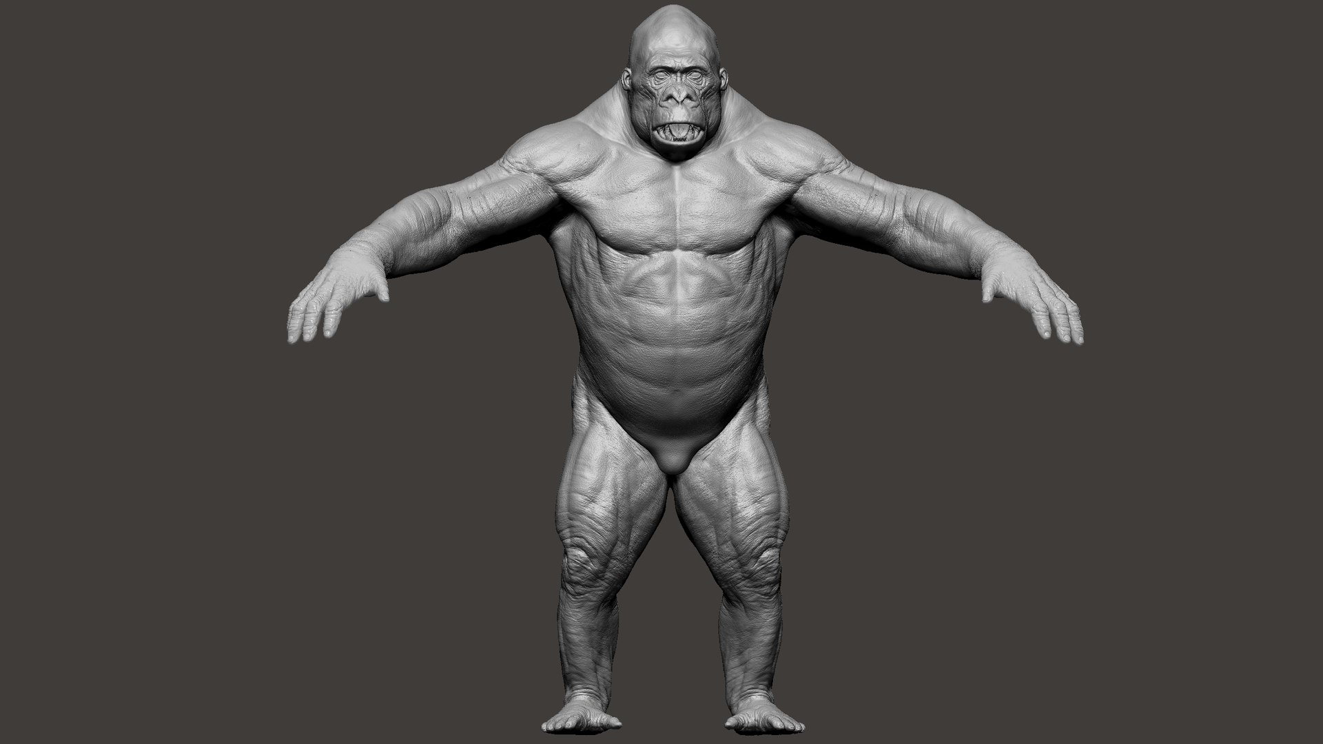 3D Gorilla Ultimate VFX Zbrush Sculpture digitale model https://p.turbosquid.com/ts-thumb/oI/zjPkEW/gl/s24/jpg/1663818546/1920x1080/fit_q87/e27f8e42f528641b85066eb9bdcb5127d0151382/s24.jpg