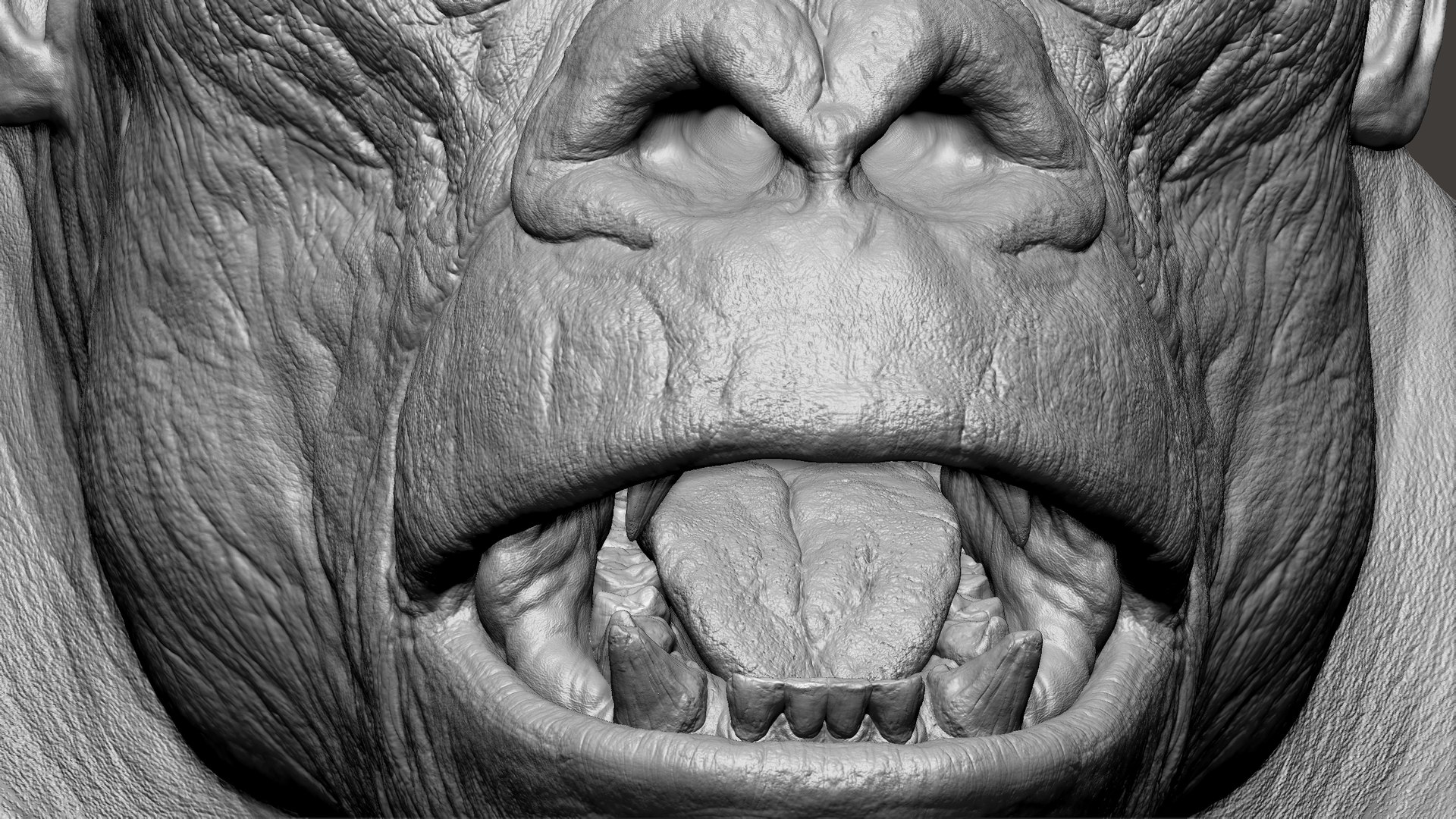 3D Gorilla Ultimate VFX Zbrush Sculpture digitale model https://p.turbosquid.com/ts-thumb/oI/zjPkEW/n5/s37/jpg/1663818615/1920x1080/fit_q87/cc61d019e663e0f41a69c52505371df9ff7d9b3c/s37.jpg
