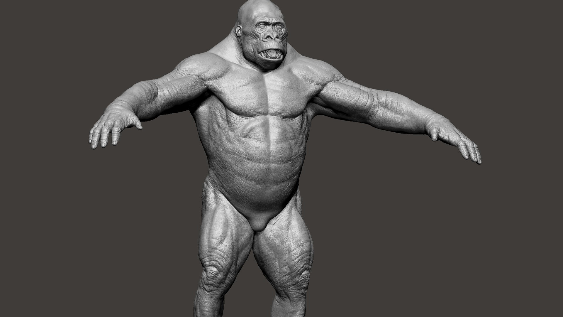 3D Gorilla Ultimate VFX Zbrush Sculpture digitale model https://p.turbosquid.com/ts-thumb/oI/zjPkEW/xW/s32/jpg/1663818549/1920x1080/fit_q87/bba207834669ff9c96fdf746488d3798f08e57c6/s32.jpg