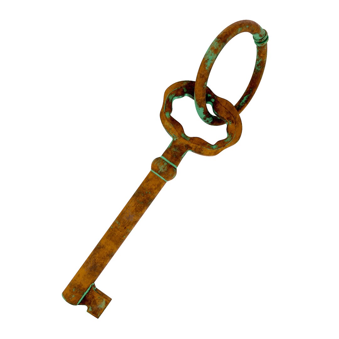3D Antique rusty key 3d model - TurboSquid 1977615