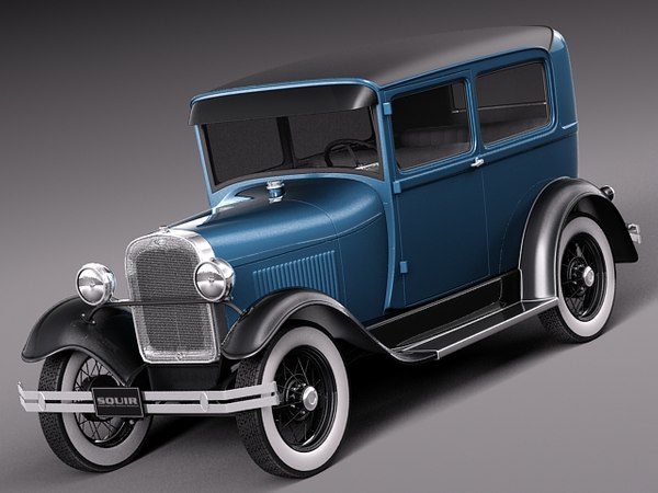 3dsmax classic antique sedan 1931