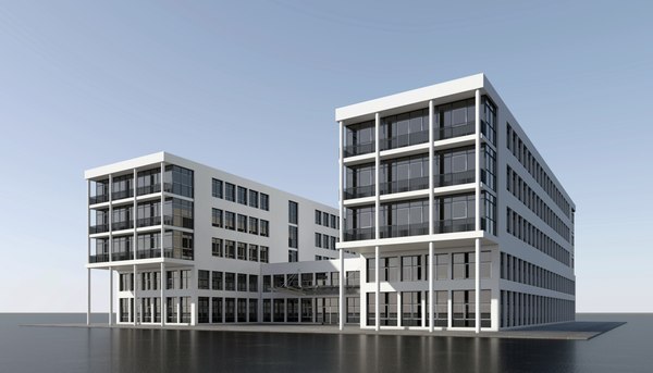 Exterior office building model - TurboSquid 1374788