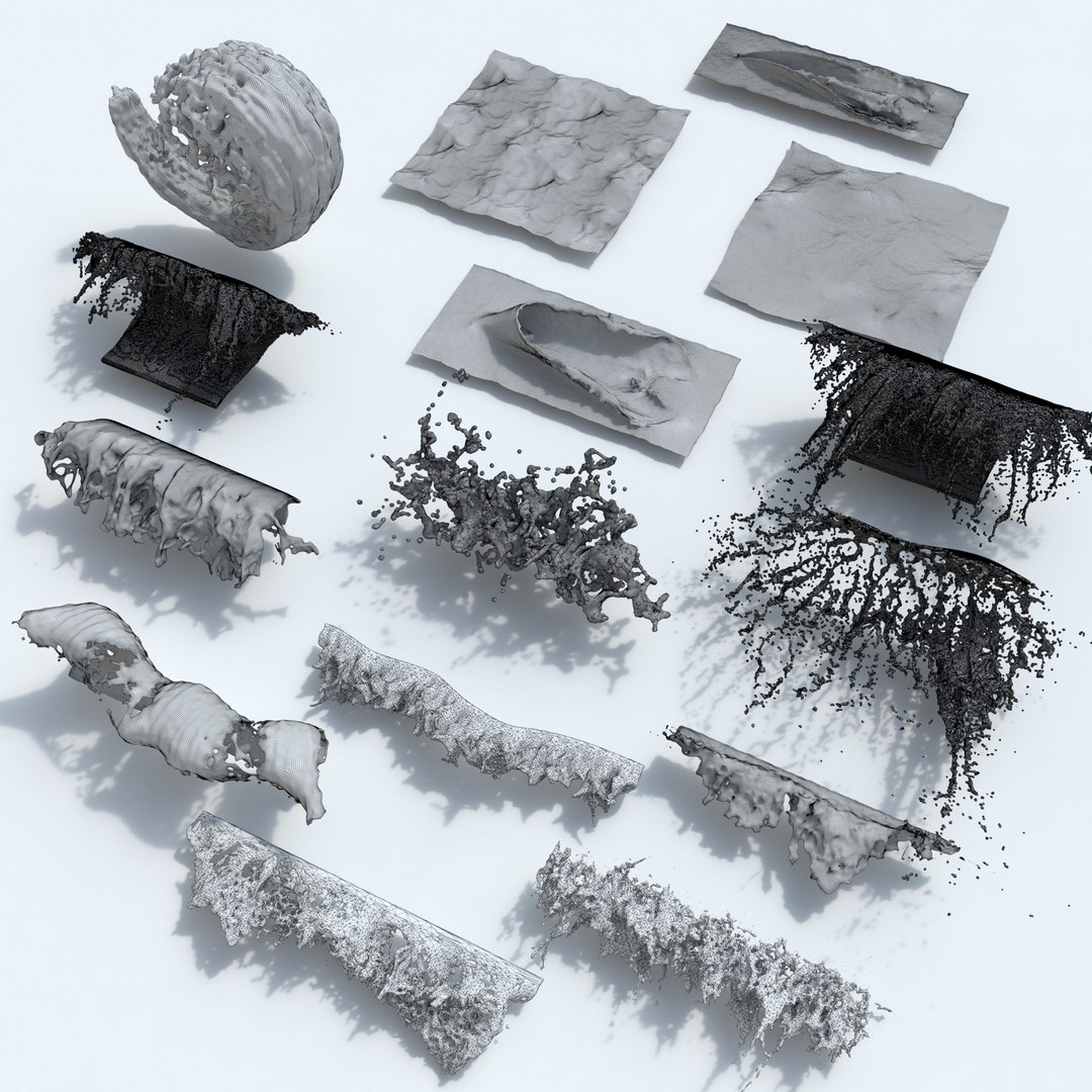 3D 15 Waves Collection Model - TurboSquid 2240408