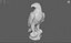 Majestic Eagle Statue High-Detail PBR Stone Sculpture Low-poly 3D model 3D