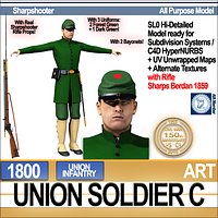 Civil War Union Soldier C Infantry Sharpshooter