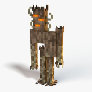 3D Minecraft Creaking model