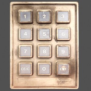 button panel control 3d model