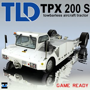 tpx-200-s towbarless aircraft tractors 3ds