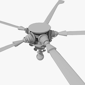 3D mech concept art model