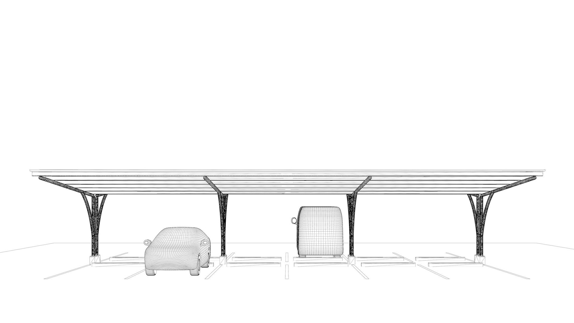 3D Model Carport 24u02 - TurboSquid 2269134