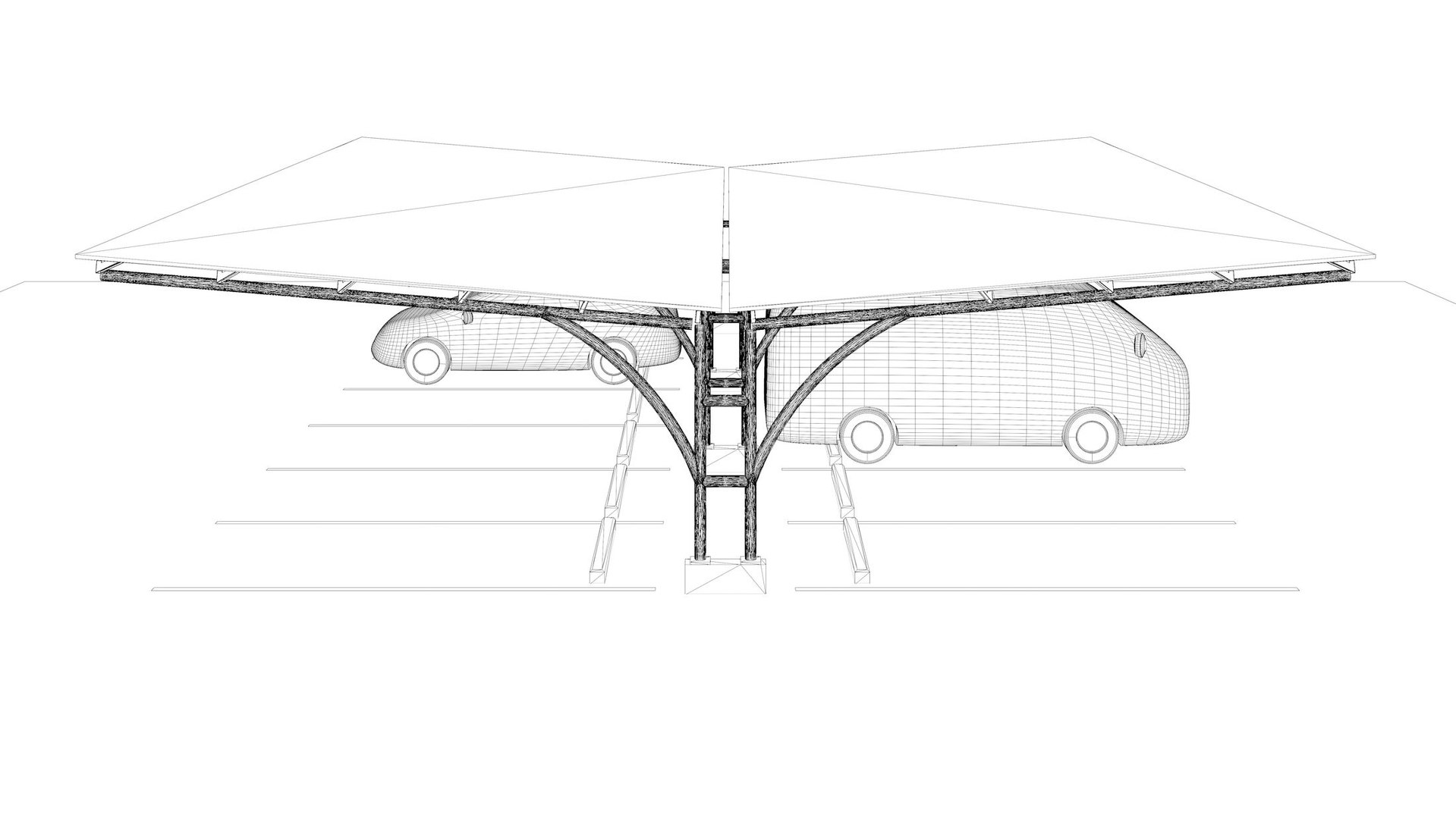 3D Model Carport 24u02 - TurboSquid 2269134