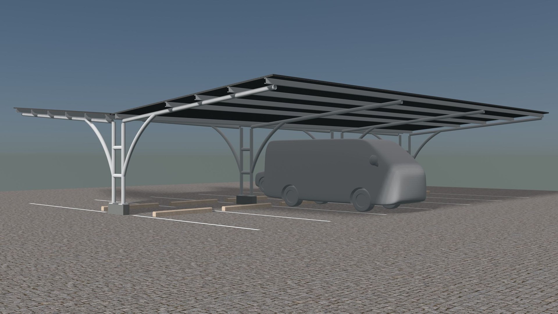 3D Model Carport 24u02 - TurboSquid 2269134
