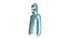 Men Half Zip Hooded Puffer Jacket