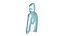 Men Half Zip Hooded Puffer Jacket