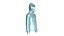 Men Half Zip Hooded Puffer Jacket