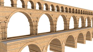 3D Pont Du Gard Bridge