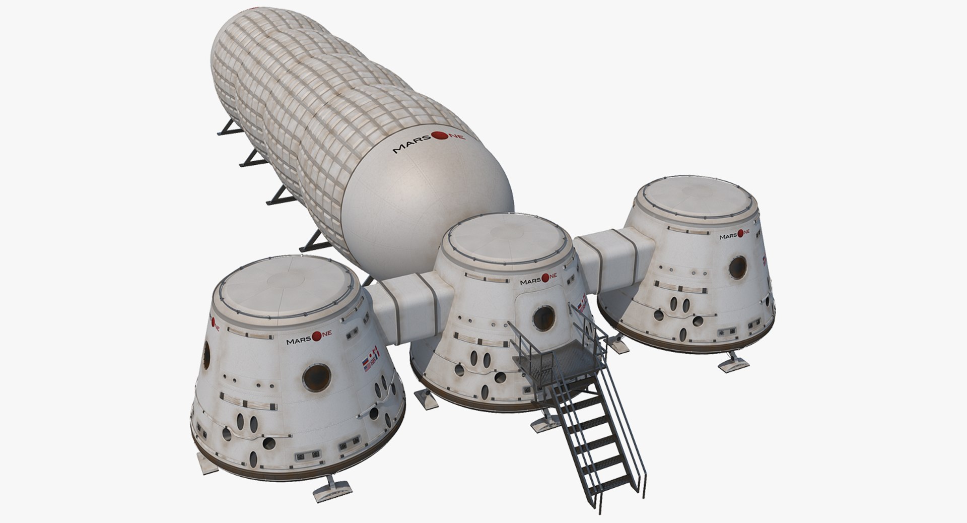Mars One Colony Module 3D model preview